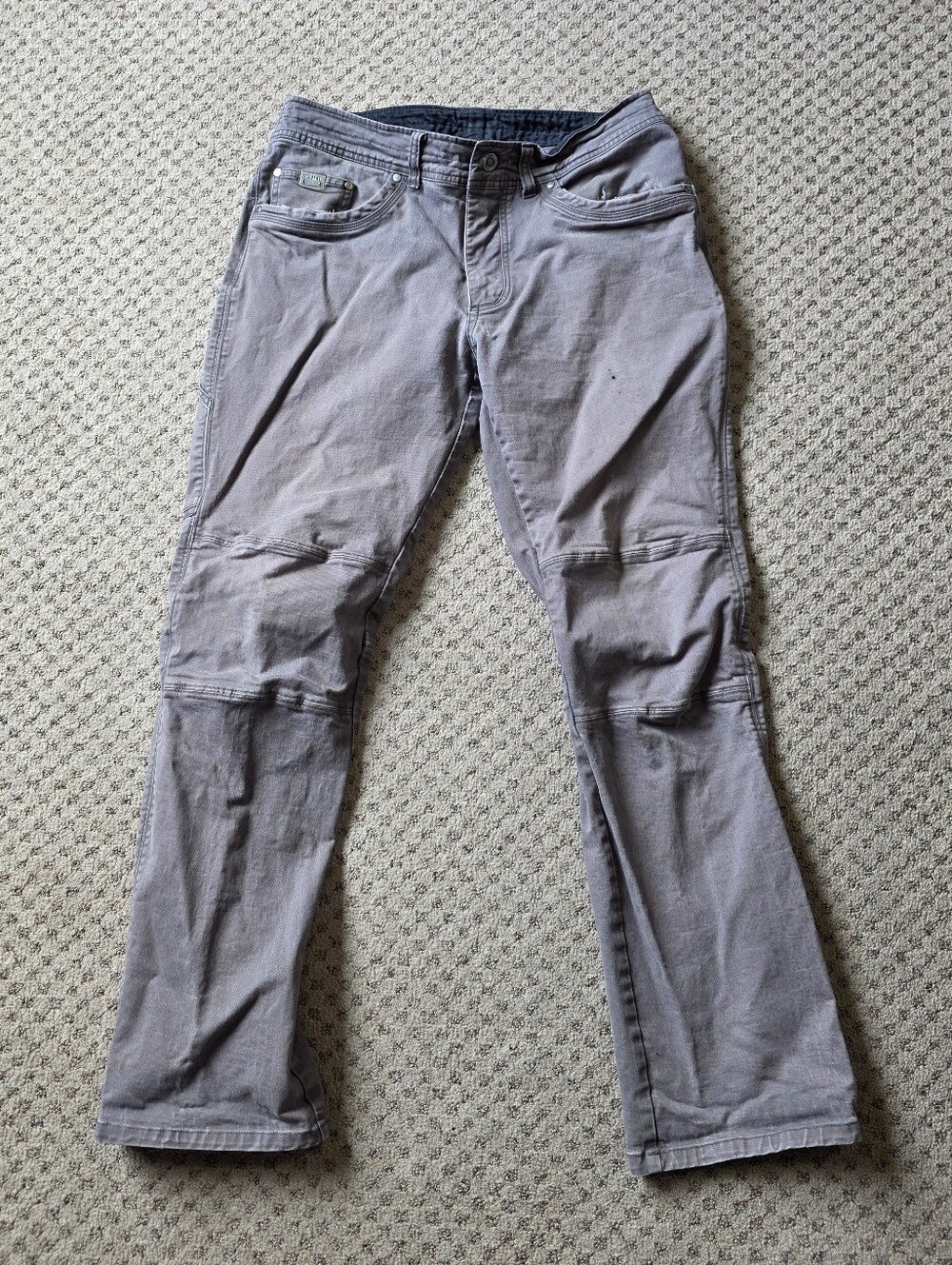 Kuhl Men’s Boot-Cut Pants in Light Gray